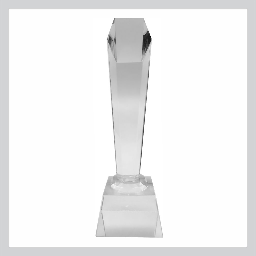 Glass Trophy 225mm 10mm Thick Trophy Connection