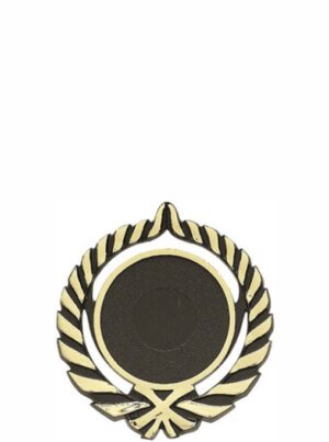 TRIM MEDALLION HOLDER GOLD/BLACK 90mm