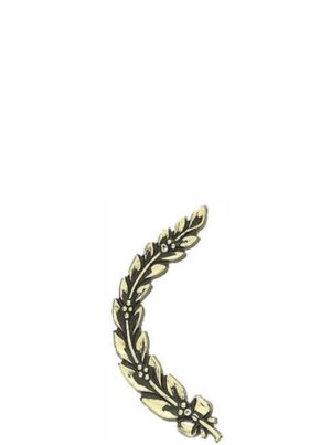 TRIM WREATH LEFT GOLD 75mm