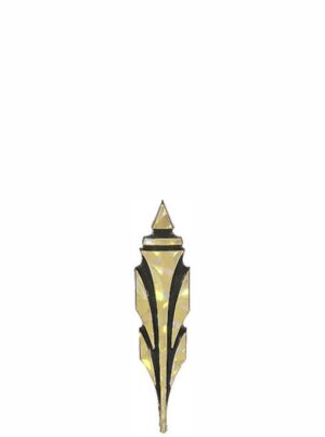 TRIM TORCH LEAF 75mm GOLD/CRYSTAL