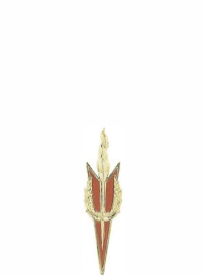 TRIM WREATH TORCH GOLD/RED 20mmX90mm