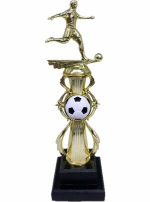 SOCCER ALLSTAR RISER WITH FIGURINE & COLOUR INSERT 370m