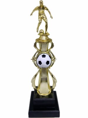 SOCCER MALE RISER WITH FIGURINE & COLOUR INSERT 370m