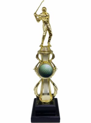 GOLF MALE RISER WITH FIGURINE & COLOUR INSERT 370m