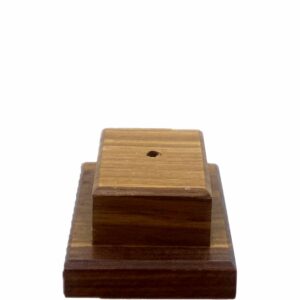 WOODEN BASE 70x70xH38mm on 95x95xh25mm KIAAT WOOD