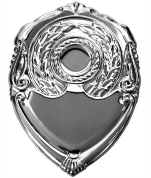 SHIELD CENTRE (BIG) 145mm X 110mm (S014) SILVER